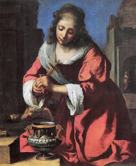 Johannes Vermeer saint praxedis France oil painting art